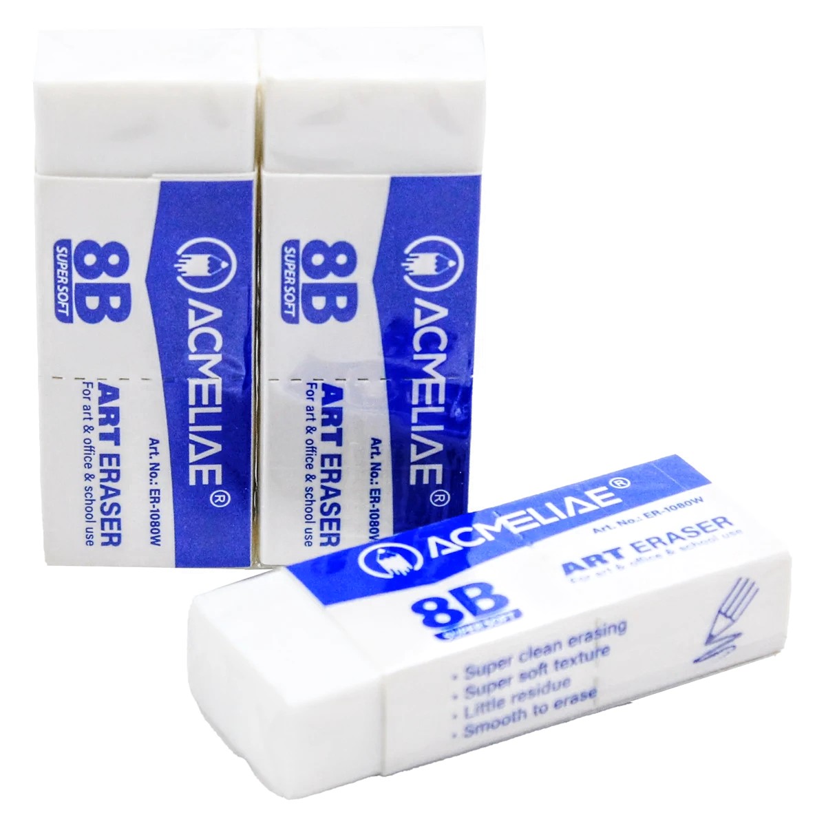 Acmeliae 8B Super Soft Art Eraser ER-1080W - Image 3