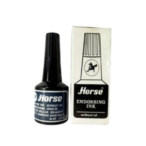 Horse Stamp Pad Refill Ink 30cc Black