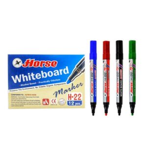 Horse H-22 Whiteboard Marker (4pcs)