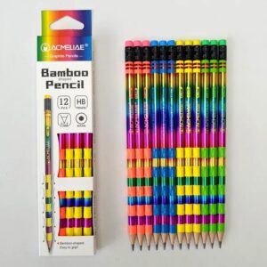 Acmeliae 12pcs bamboo shaped HB Pencil (P-6525)