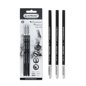 Acmeliae Charcoal Pencil 3pcs (43704)