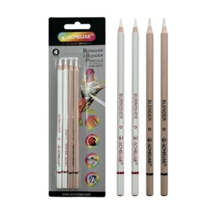 Acmeliae Burnisher & Blender Pencil 4pcs Set (43703)