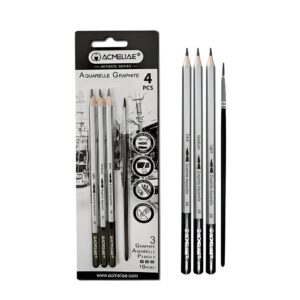 Acmeliae Graphite Aquarelle pencils & brush Set (43706) —
