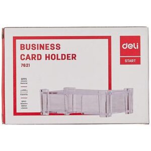 Deli E7621 Transparent Business Card Holder